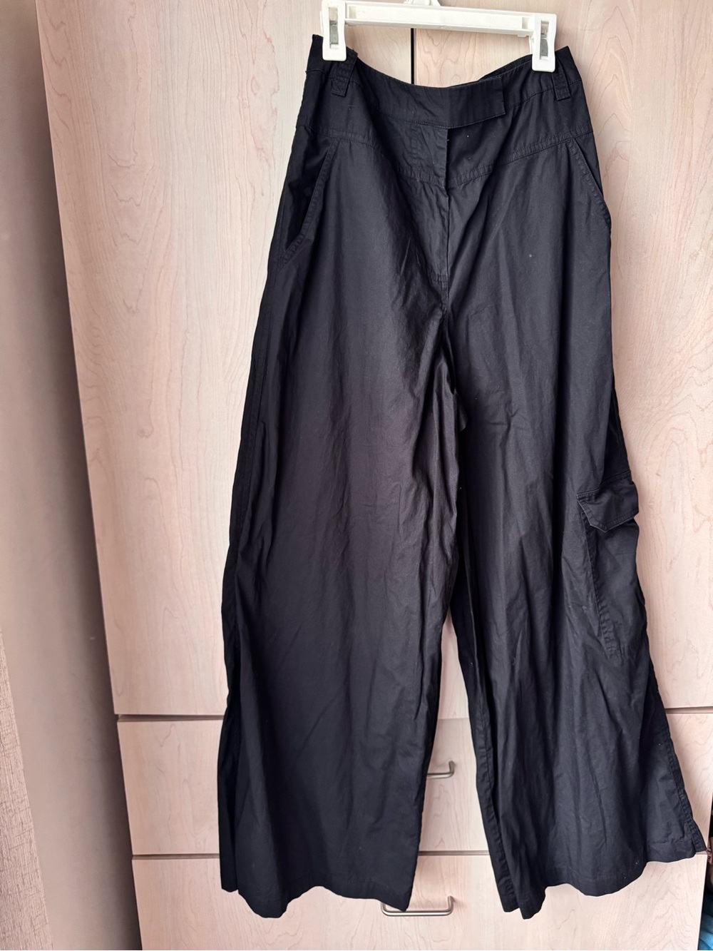 JOHNNY WAS Black wide leg cargo/pants